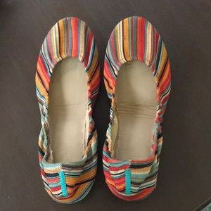Tieks size 12 Sunset Stripe